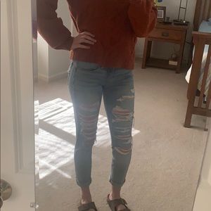 Mid-Low Rise Ripped American Eagle Jeans